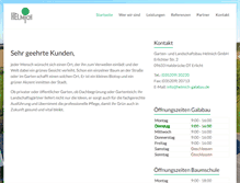 Tablet Screenshot of helmich-galabau.de